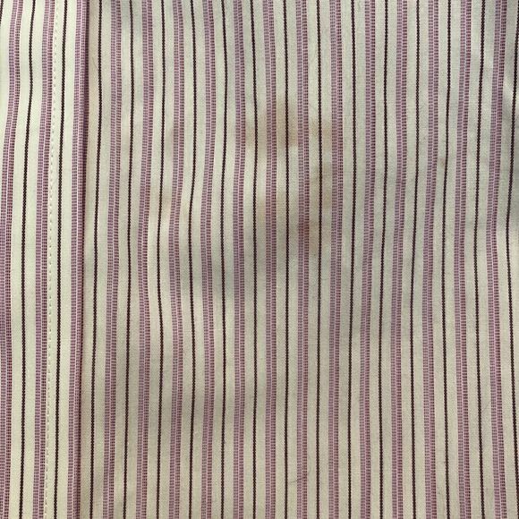 Vintage Brooks Brothers Purple Striped Oxford Button Down Shirt - Picture 4 of 9